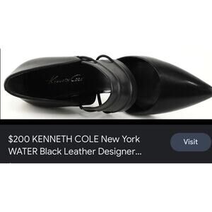 Kenneth Cole women black dress shoes size 10 high heel